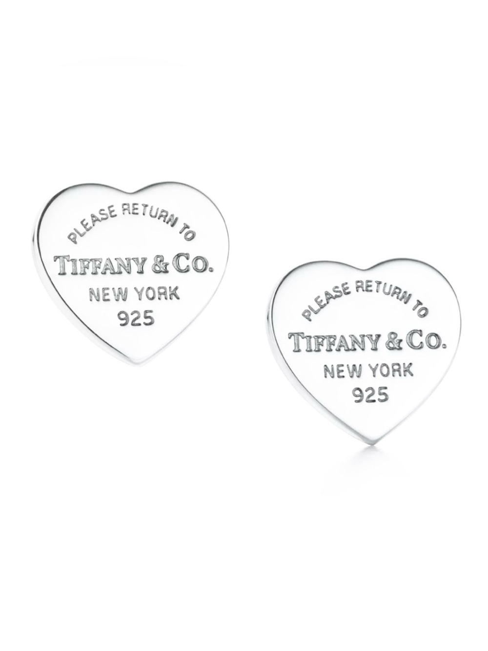 TIFFANY&CO. Return to Tiffany® Heart Tag Stud Earrings in Silver, Mini